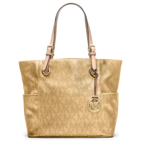 michael kors gold grommet black leather purse|Michael Kors gold tote handbags.